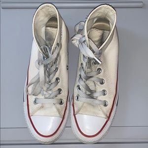 High top white converse